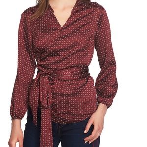 1. State Wrap Blouse
